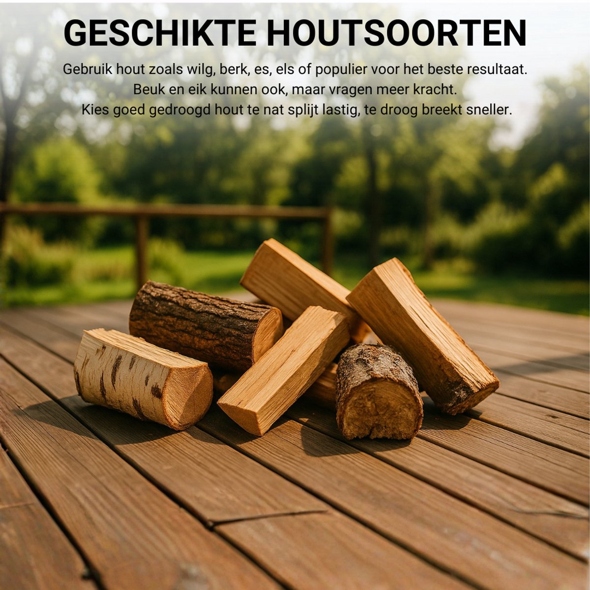 Ausla Brandhoutsplijter, koolstofstalen aanmaakhoutkraker, houtsnijder