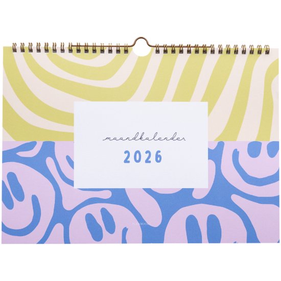 Planbooks - Calendrier mensuel - Agenda familial 2026 - Agenda mensuel 2026 - Calendrier mensuel 2026 suspendu - Agenda mensuel