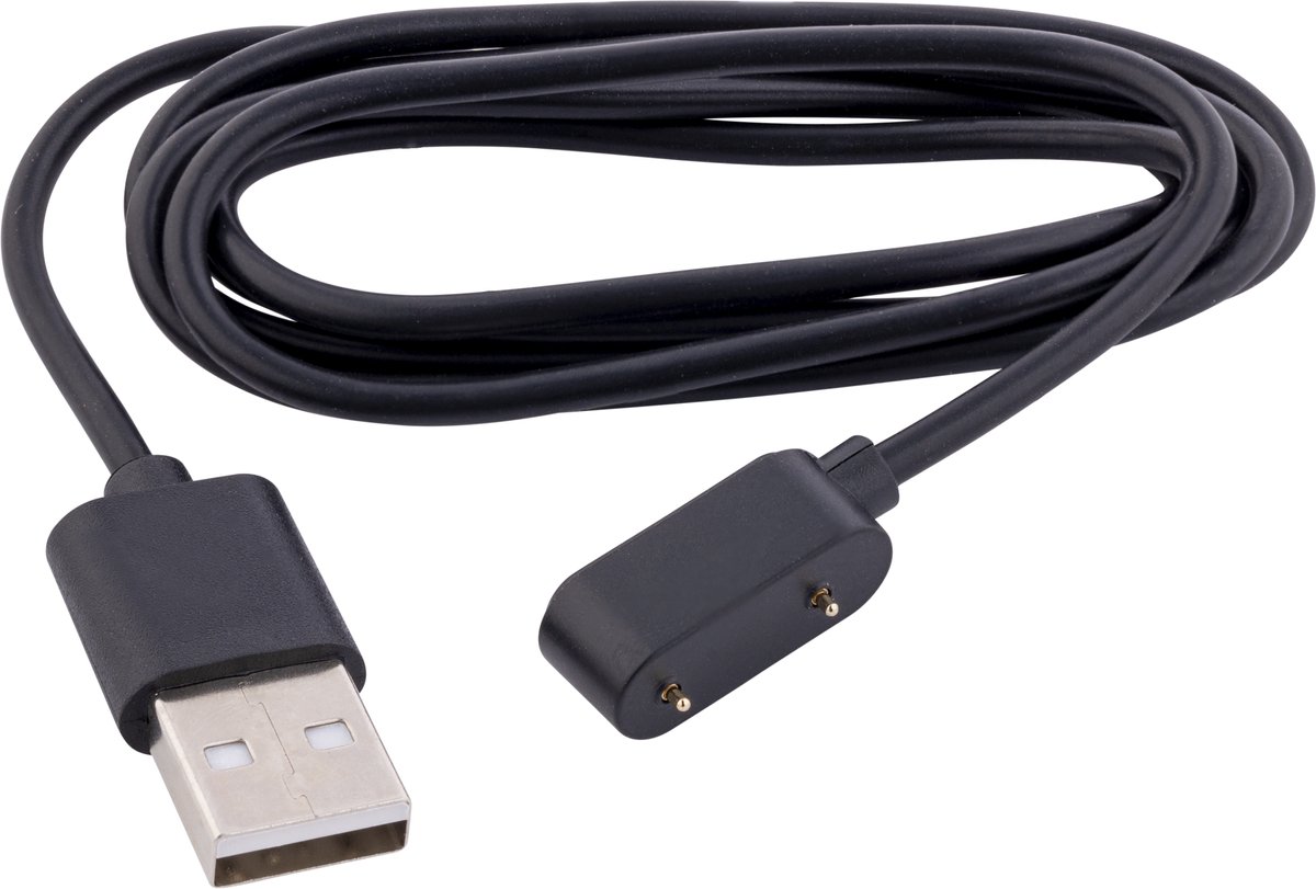 USB Oplaadkabel – Geschikt voor Huawei Band 6/7/8/9 & Watch Fit 1/2/3/4 – 1 Meter – Zwart
