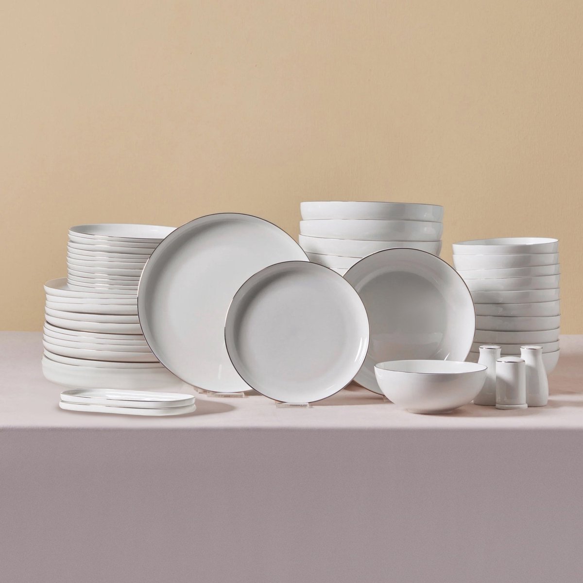 Ensemble de vaisselle Karaca Streamline Platinum pour 12 personnes