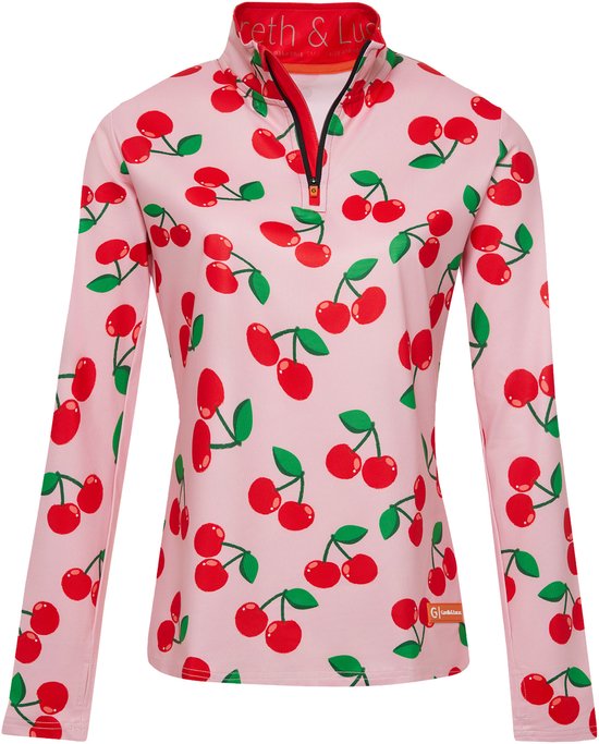 Gareth & Lucas Skipully The One Hundred and Eight - Dames XL - 100% Polyester Recyclé - Midlayer Sportshirt - Wintersport