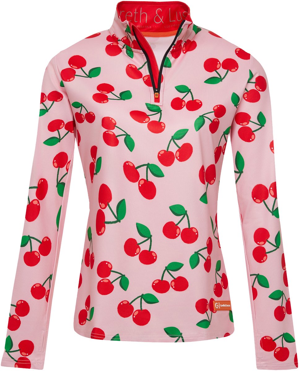 Gareth & Lucas One Hundred and Eight Skipully – 100% Gerecycled Polyester Midlayer Sportshirt Wintersport Groen