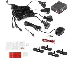 JHubers Goods - Auto Parkeren Systeem met Intelligente Parking Assistance - 4 Sensor Sonde, Auto Reverse, 80dB Zoemer Alert Kit