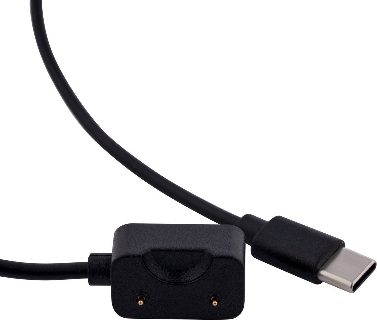 USB-C Oplaadkabel – Geschikt voor Samsung Galaxy Fit 3 (R390) – 1 Meter – Magnetische Oplader – Zwart