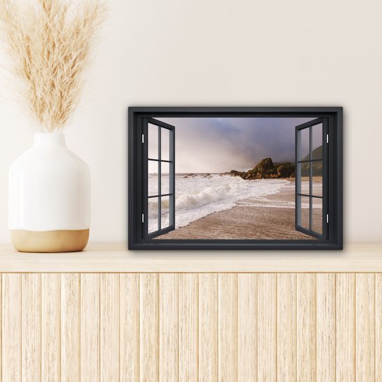 Peintures sur Toile See Through - Mer - Plage - 30x20 cm - Décoration murale