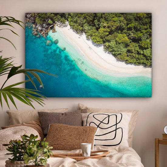 Peintures sur Toile Plage - Pierres - Australie - 150x100 cm - Décoration murale