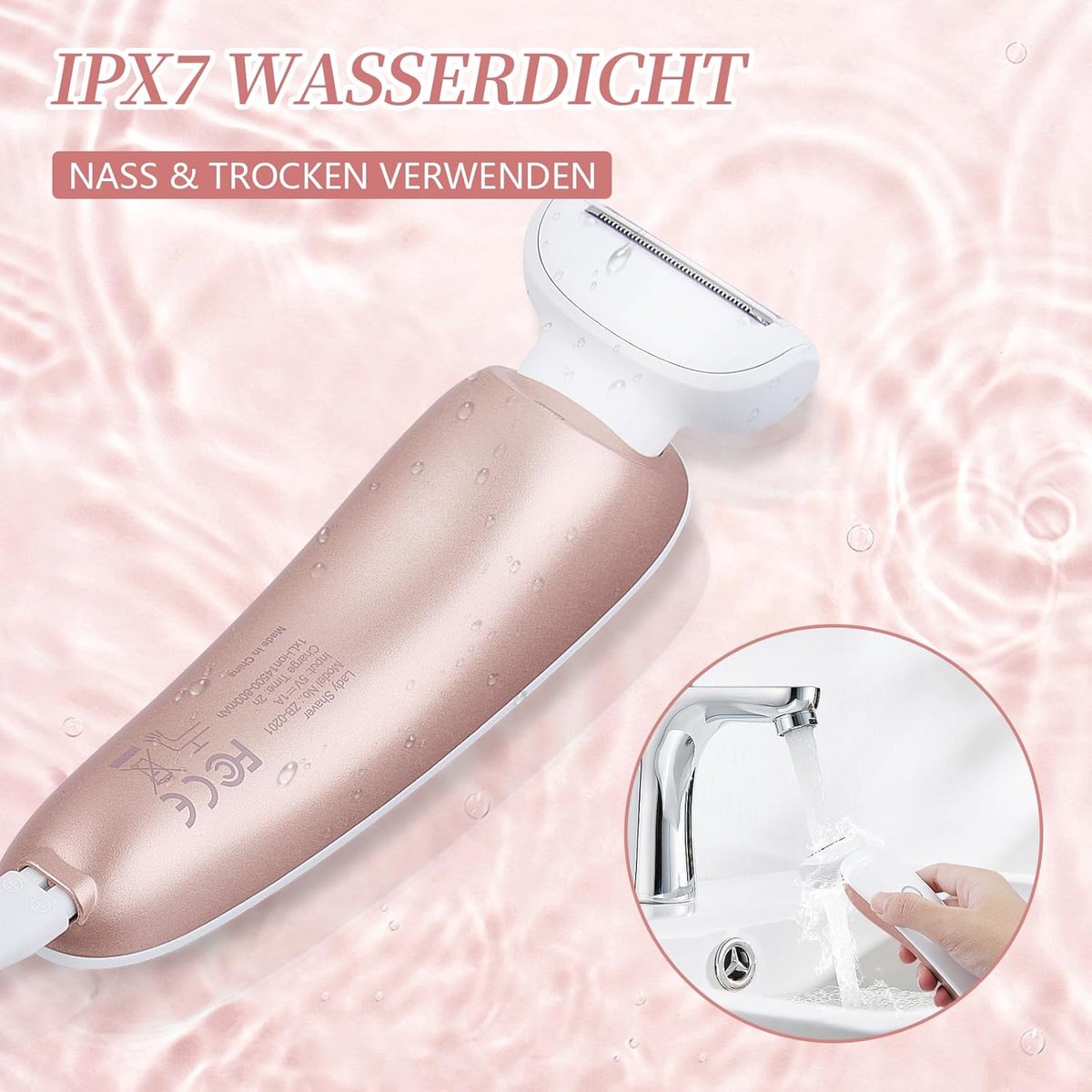 Scheerapparaat 3-in-1 Elektrisch Dames Scheerapparaat met - afbeelding 2
