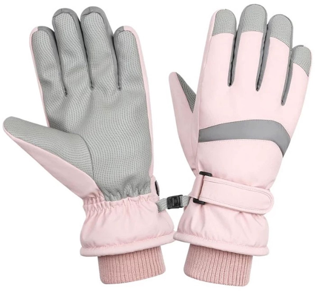 Winterhandschoenen Dames - Touchscreen - Winddicht & Waterafstotend - Voor Fietsen, Skiën & Wandelen - Roze