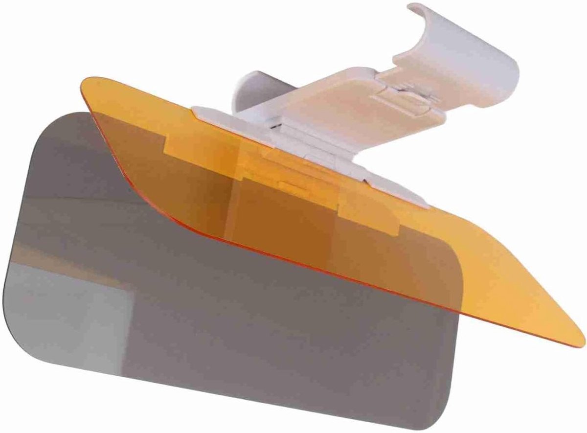 Image of 2-in-1 Autozonverlenger voor Dag en Nacht Rijden | Universele Clip-on Zonkoplampblokkering | Transparant I-glas | Auto-accessoires voor Veiligheid