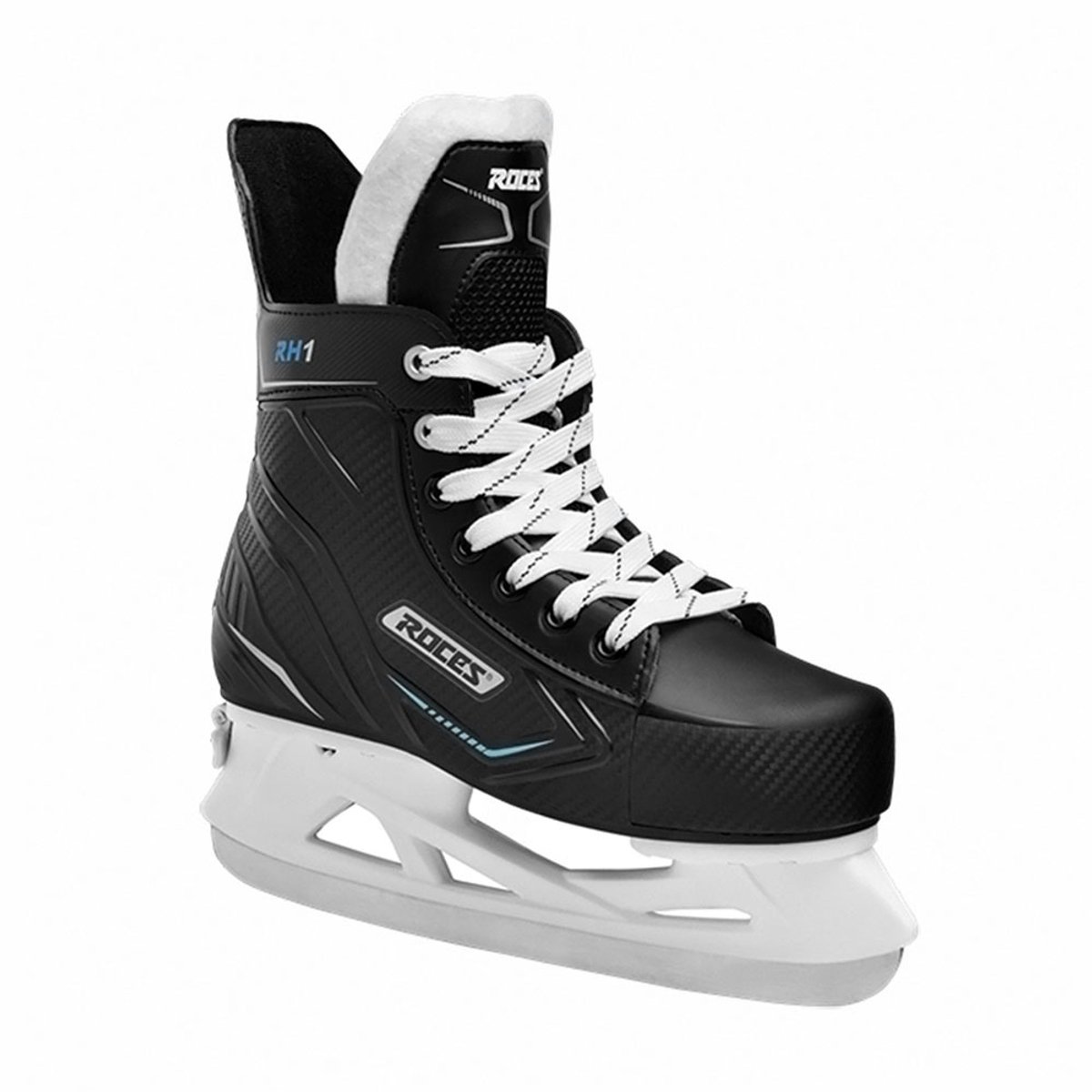 Roces - RH1 - Verstelbare IJshockeyschaatsen - Schaatsen Kinderen - Zwart - Meegroeiende Pasvorm & Extra Enkelsteun - Maat EU 31-34