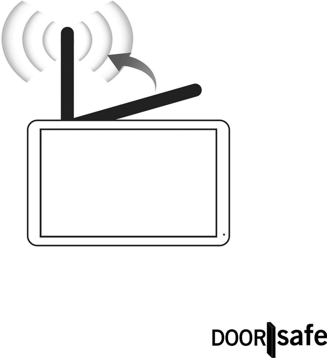 Doorsafe 4651 + Voeding | HD draadloze camera deurbel | 7″ - afbeelding 2