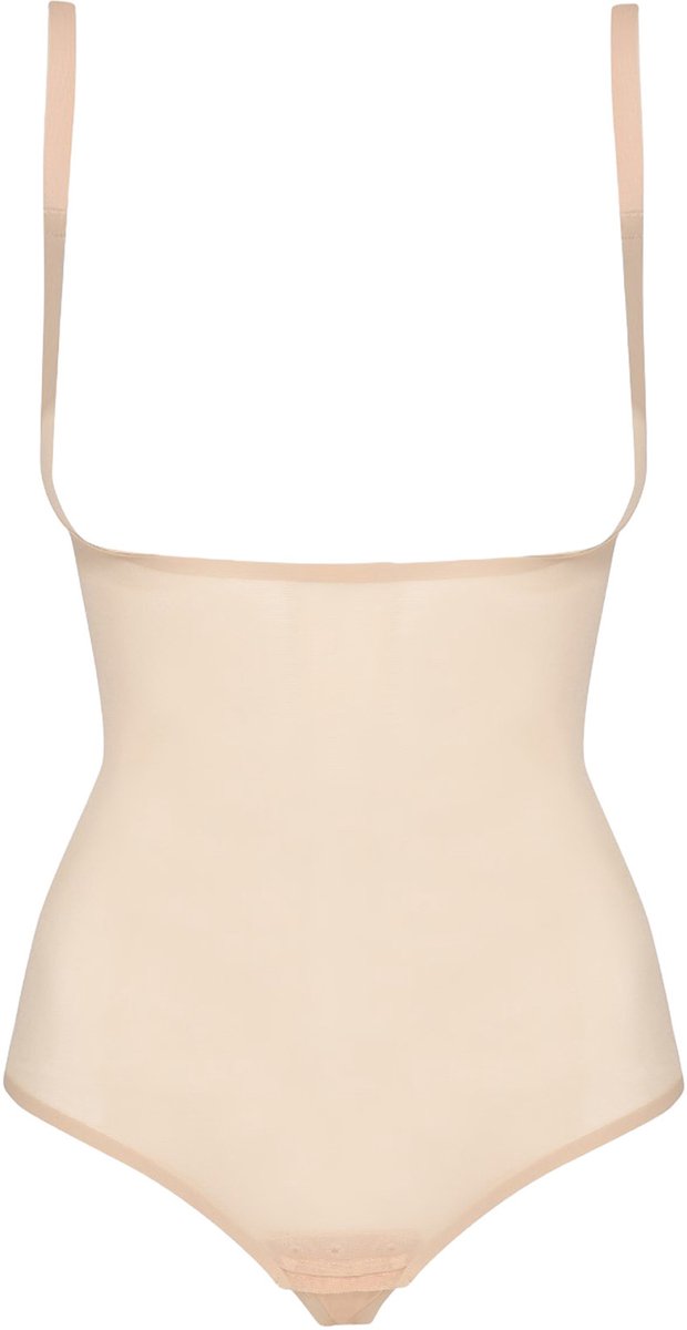 Bye Bra Forming Tulle WYOB Bodysuit Beige