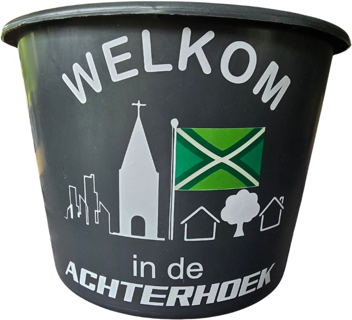 Whoopz-Emmer-Bedrukt-WelkomindeAchterhoek-klusemmer-Achterhoekse vlag-zwart-wit