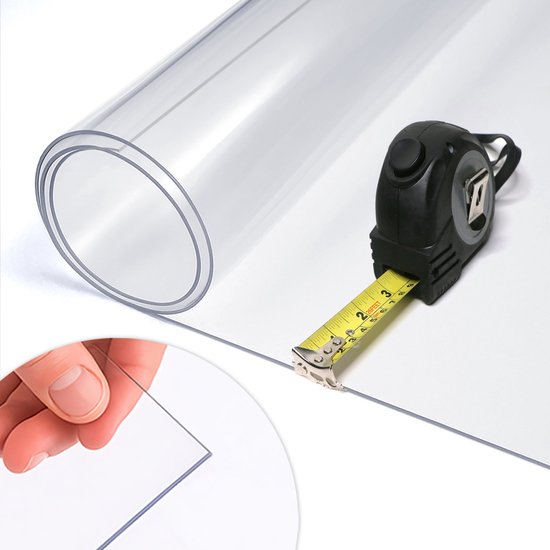 Pvc Tafelbeschermer Tafelzeil/protector Transparant Op Maat Verkrijgbaar In 160x90 Cm