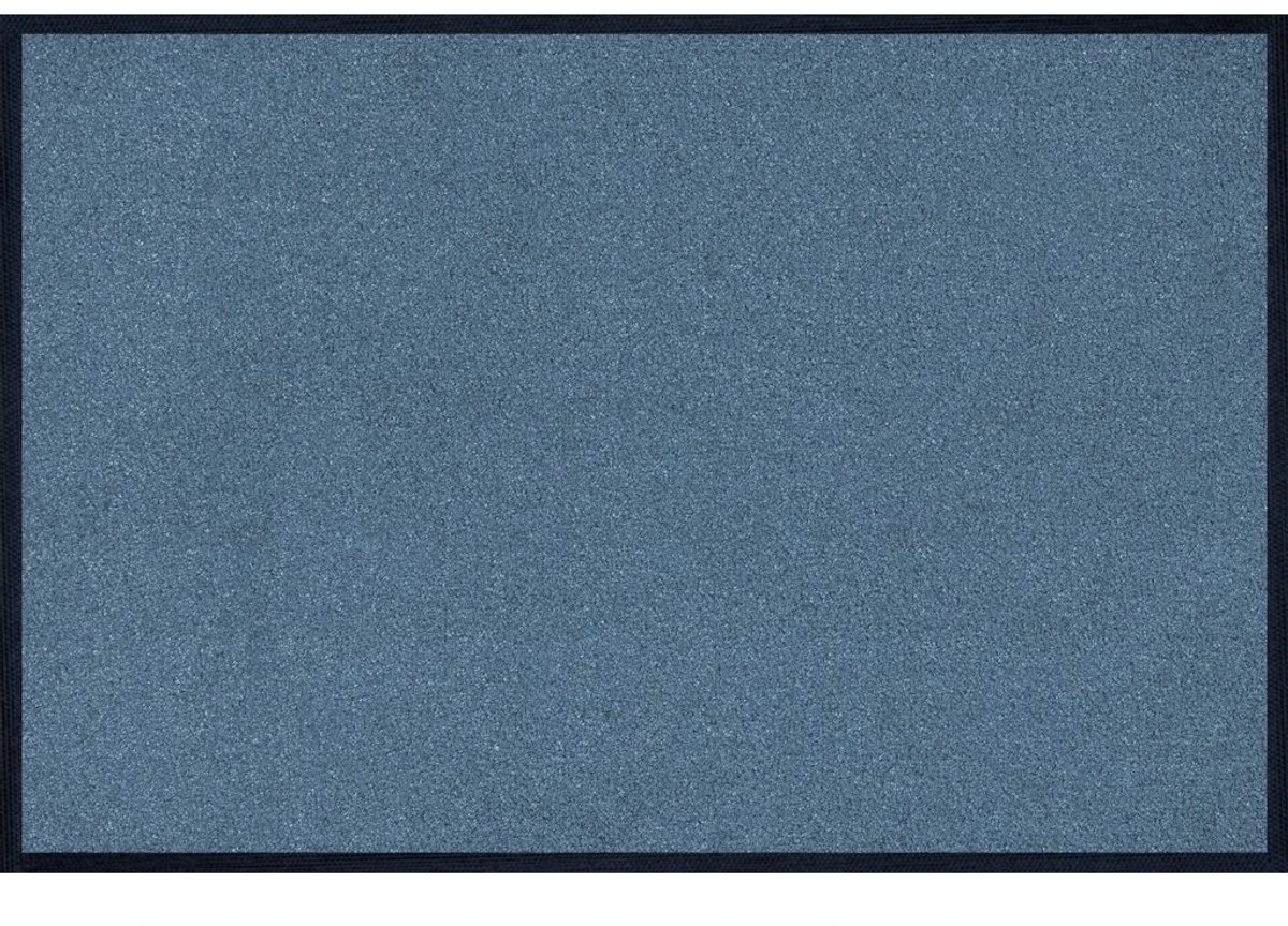 Kleen-Tex Wash+Dry Trend-Colour Wasbare Deurmat - Steel Blue - 50 x 75 cm