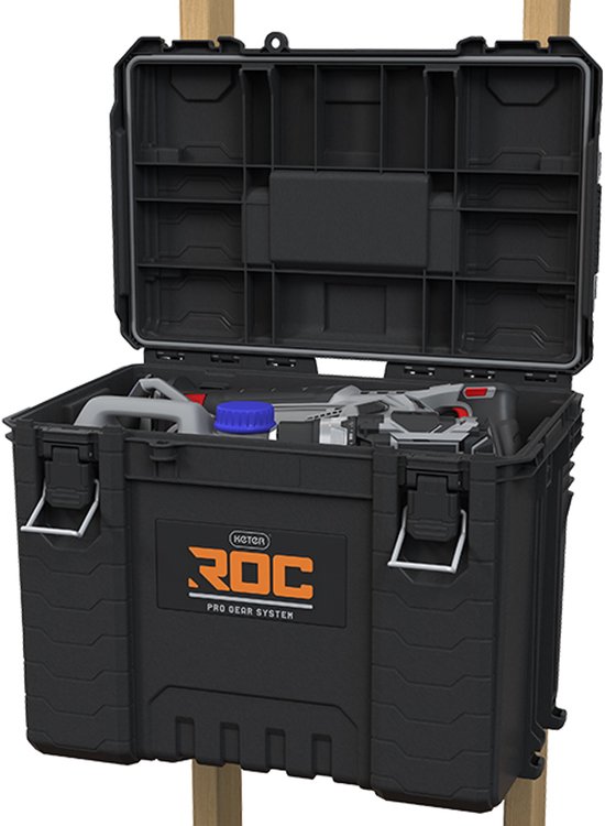 Keter ROC Pro Gear Heavy Duty Tool Storage XL Toolbox Zwart/Grijs