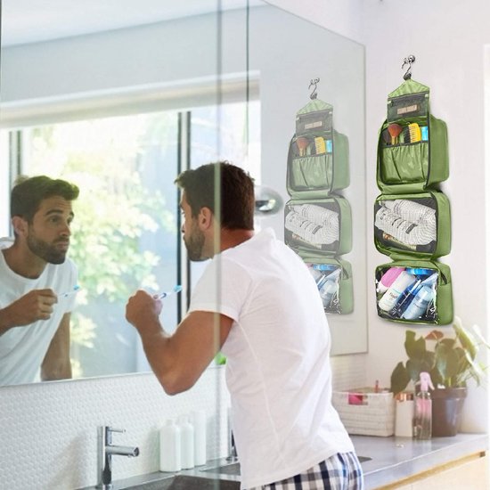 Sea to Summit TravellingLight Hangende toilettas, reisorganizer voor dames en heren, Tinnen Grijs, S, Maat S