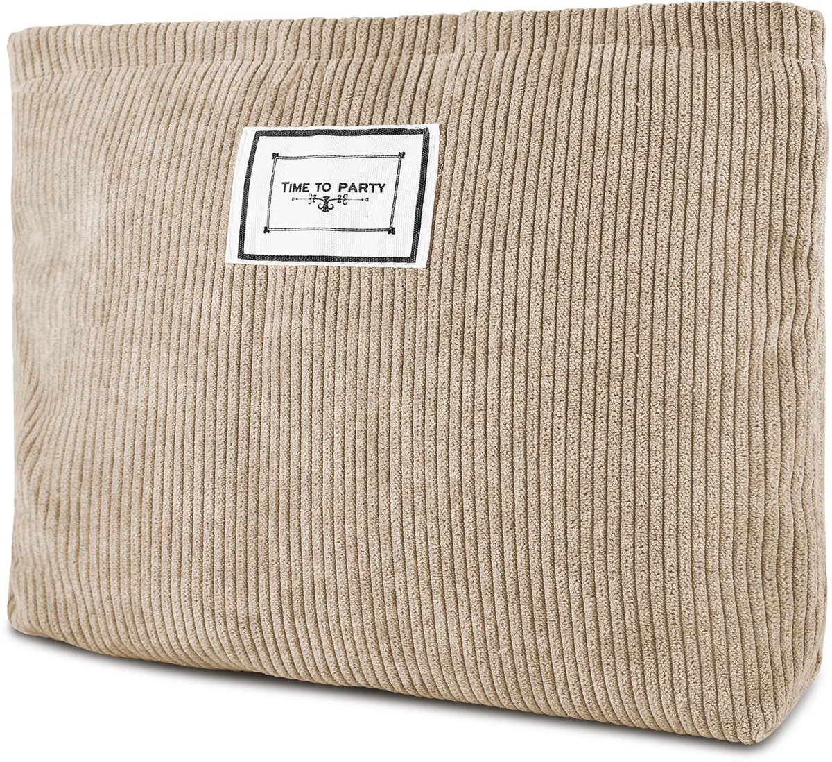 Toilettas - Ribfluweel Make-up Organizer - Voor Dames - Khaki