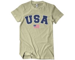 Hybris USA Varsity T-Shirt Khaki-L