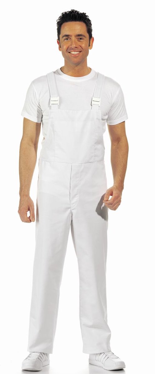 Leiber Latzhose 12/731/01 Weiß-XXL