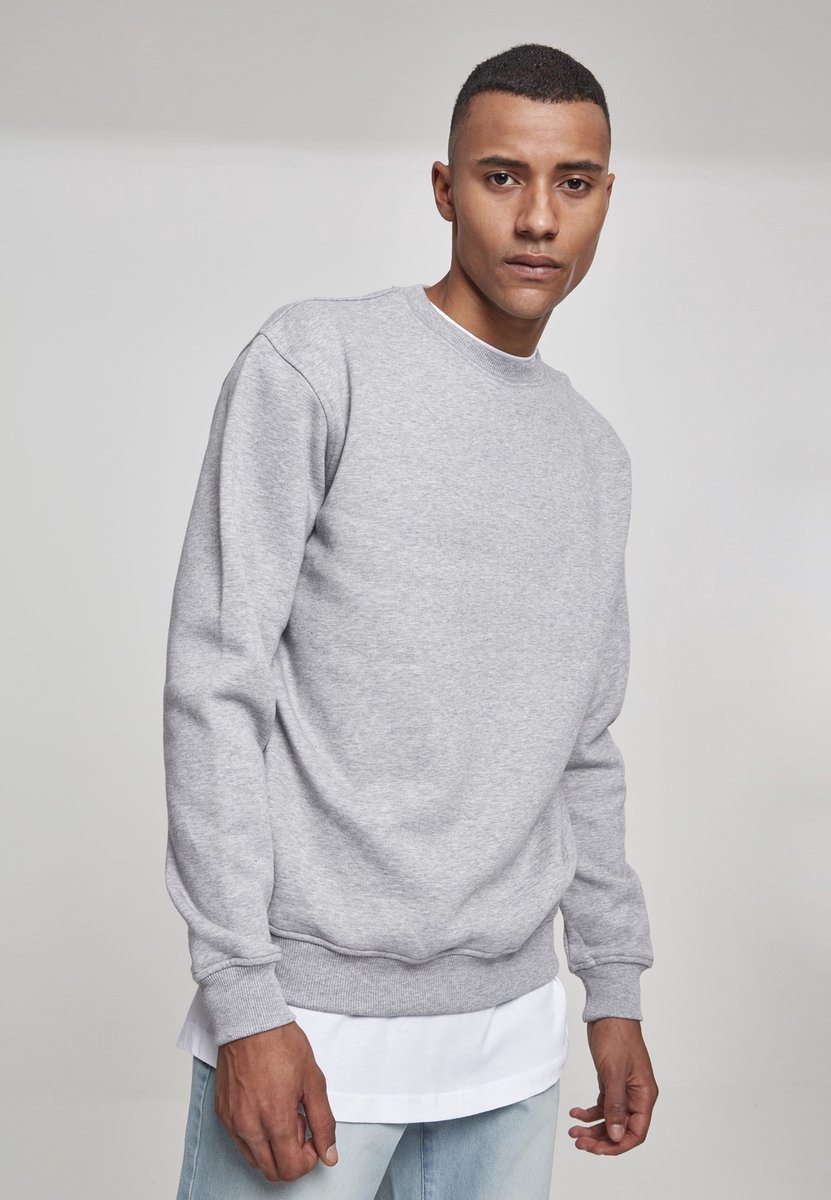 Urban Classics Crew Sweater/trui S Grijs