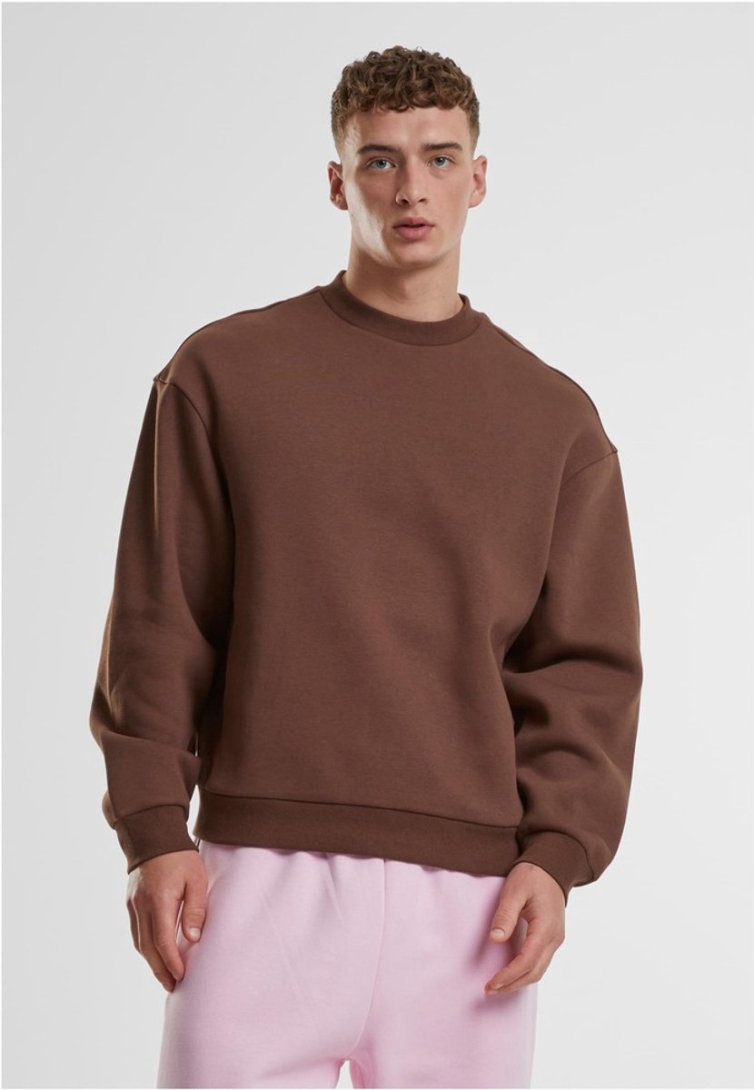 Urban Classics Fluffy Crewneck sweater/trui 4XL Bruin