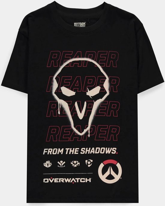Overwatch - Reaper Heren T-shirt - M - Zwart