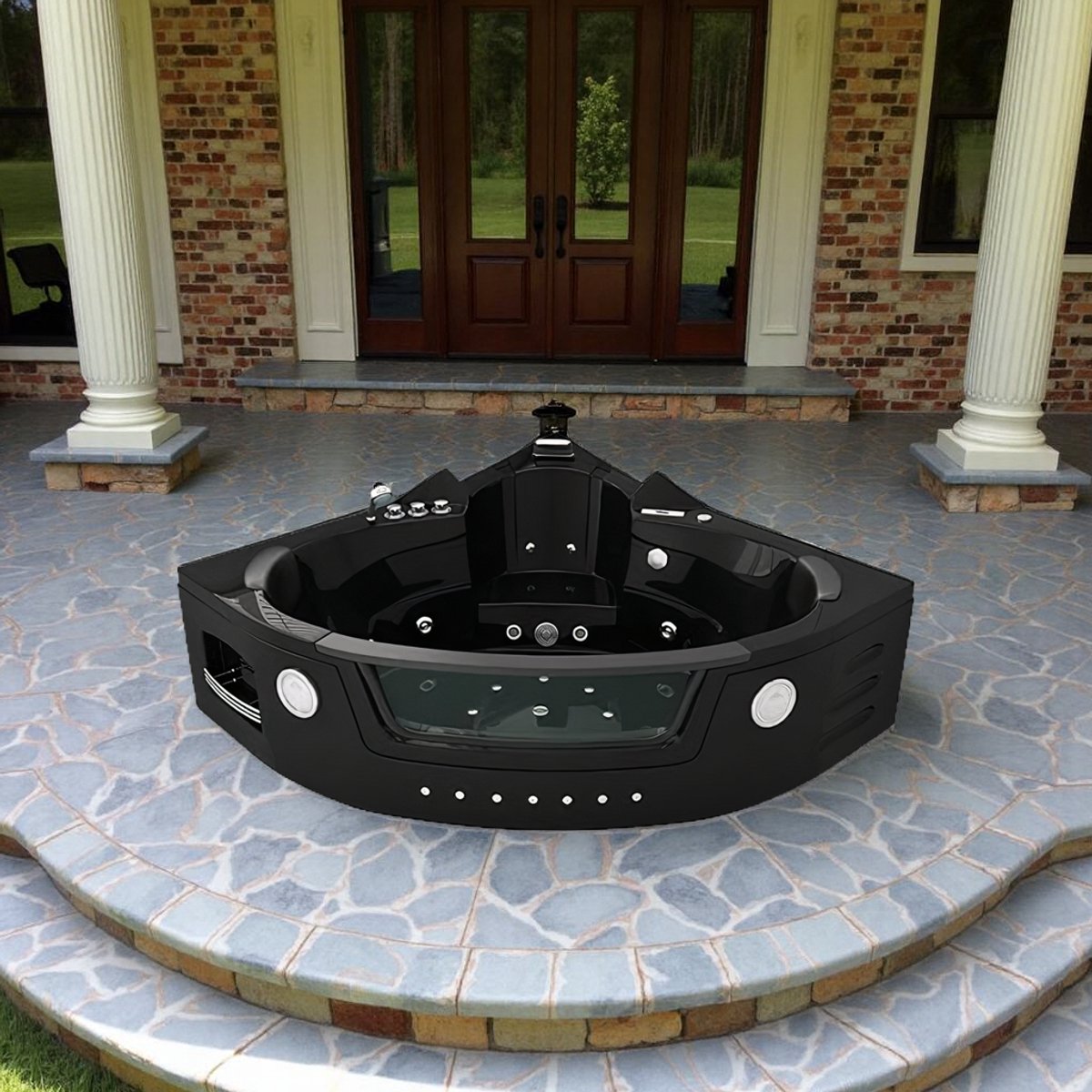 Luxury Whirlpool Spa Milano 140x140 cm - 2-Person Indoor - afbeelding 2