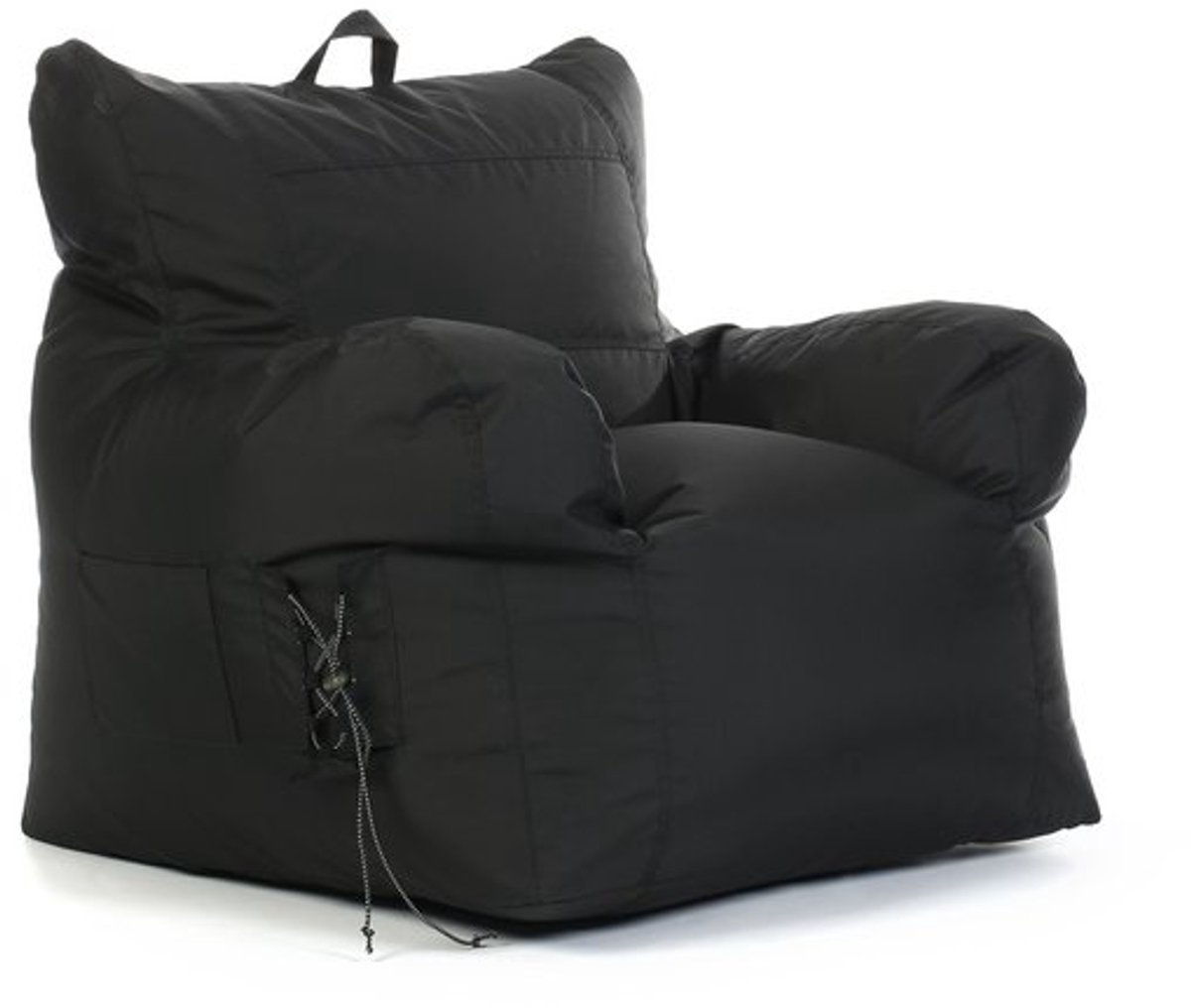 Sit On It Bonenbank - Zitzak - Loungebank - Zwart - Comfortabel en Duurzaam - Compact en Lichtgewicht