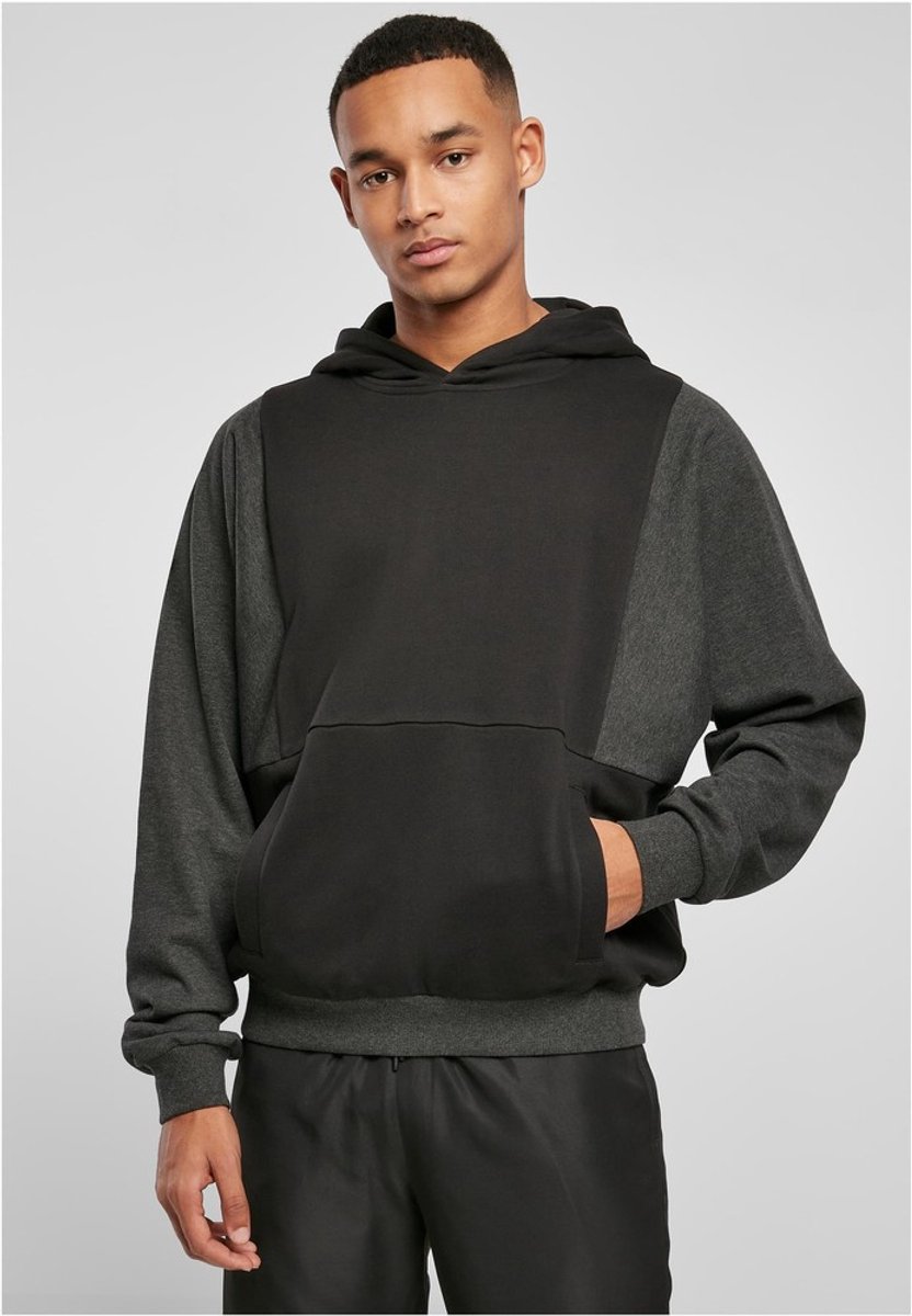 Urban Classics Cut On Sleeve Hoodie/trui S Zwart