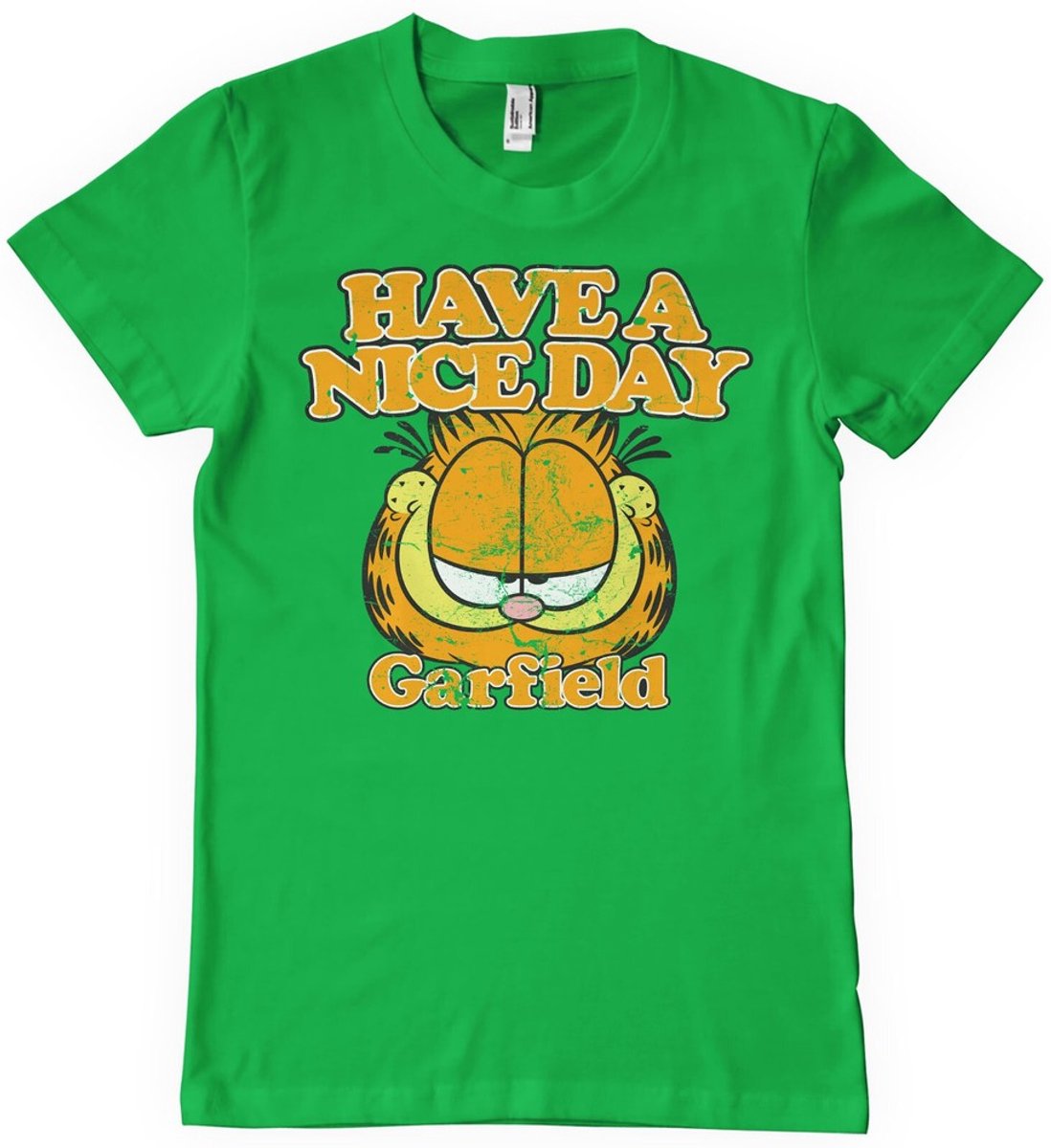Garfield Have A Nice Day T-Shirt Green-S