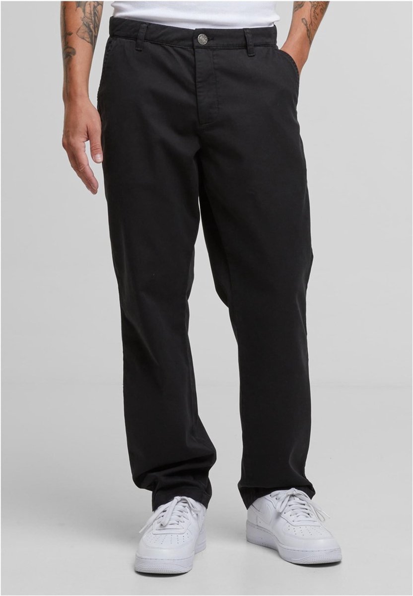 Urban Classics Basic Chino Broek rechte pijpen Taille 38 inch Zwart
