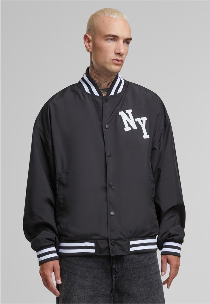 Mister Tee New York Arc Light College Jacket -XS Zwart