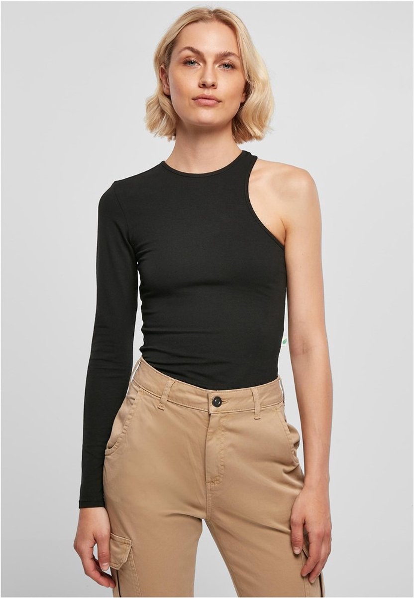 Urban Classics Organic Stretch Asymmetric Bodysuit 5XL Zwart