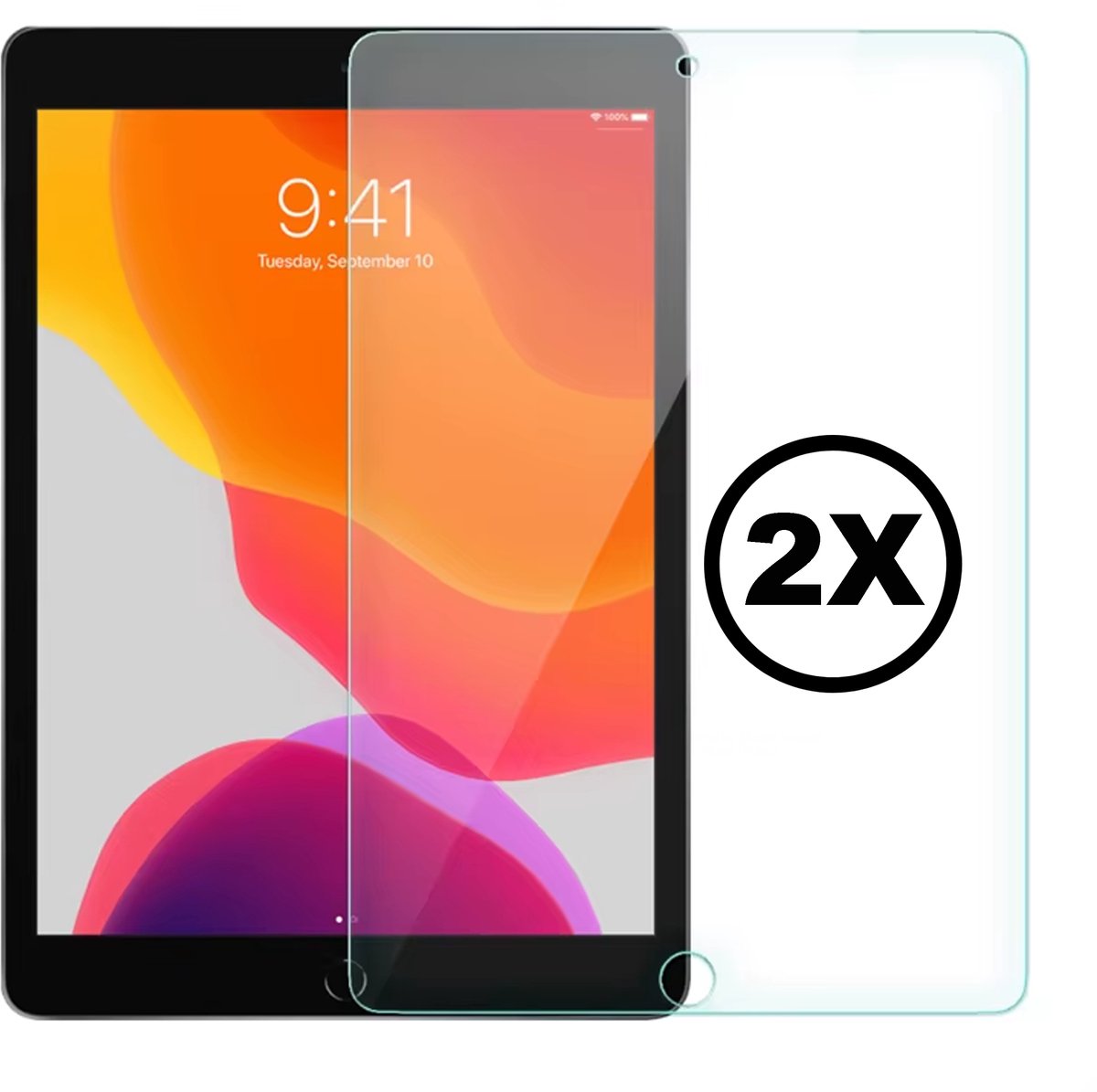 Screenprotector Geschikt voor iPad 5e en 6e generatie 2017/2018 – 2 Stuks 9H Tempered Glass Bescherm Glas – Diamond Glas Krasvrij & Schokbestendig – Screen Protector voor iPad 5/6
