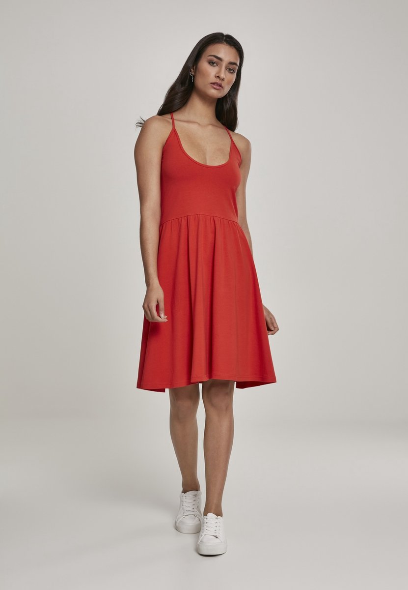 Urban Classics Spaghetti Dames Mini-jurk – S Zwart