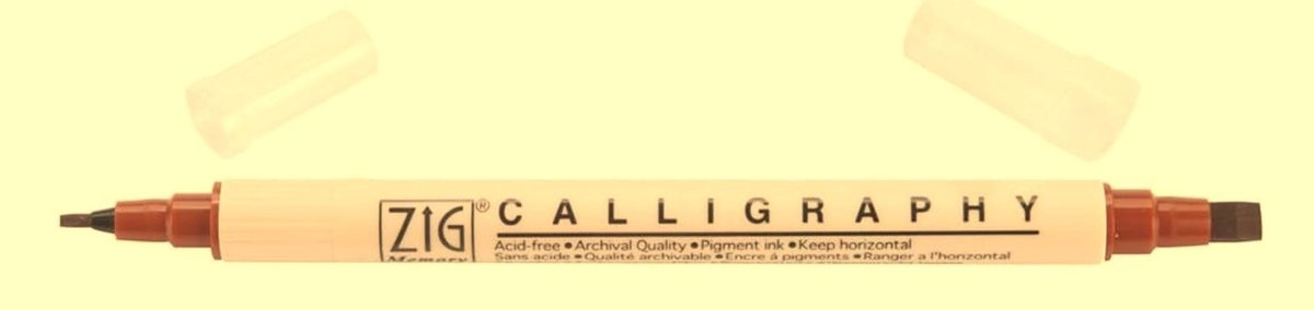 Zig Calligraphy Dual Tip 2mm & 5mm - Spice