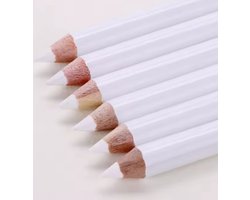 2 Stuks Premium Witte Kleermakerspotloden - Kleermakerskrijt - Markeerder - Mode - Jurk Marker - Naaigereedschap - Krijt - Kleermaker Potlood - Naaien - Accessoires - Stof Potloden