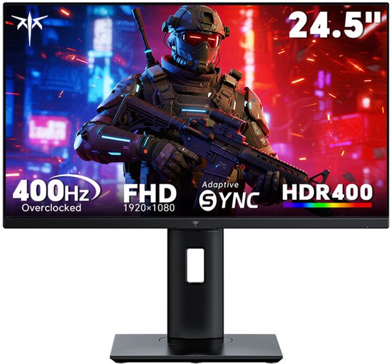 KTC H25X7 Plat 16:9 Fast IPS FHD 1920 x 1080 360 Hz Overdrive tot 400 Hz