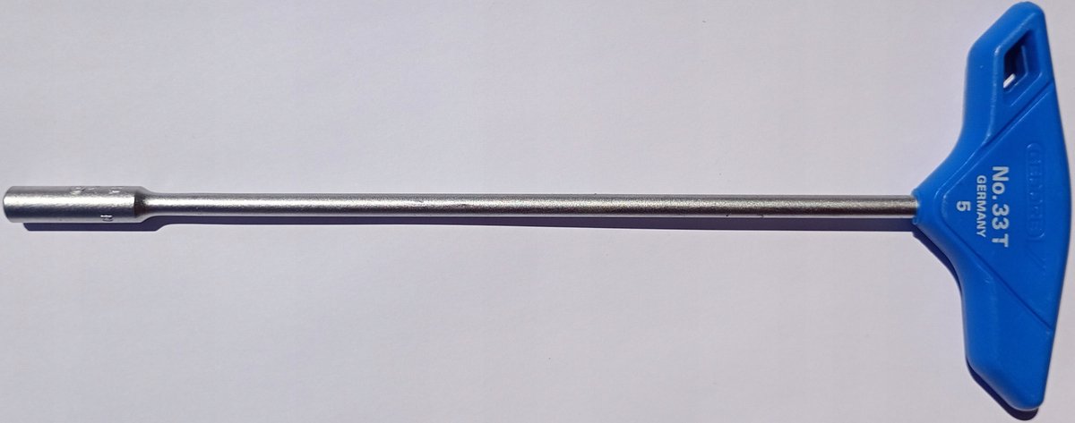 Gedore 33 T Dopremsleutel met T-greep 5 x 200 mm - 1531301