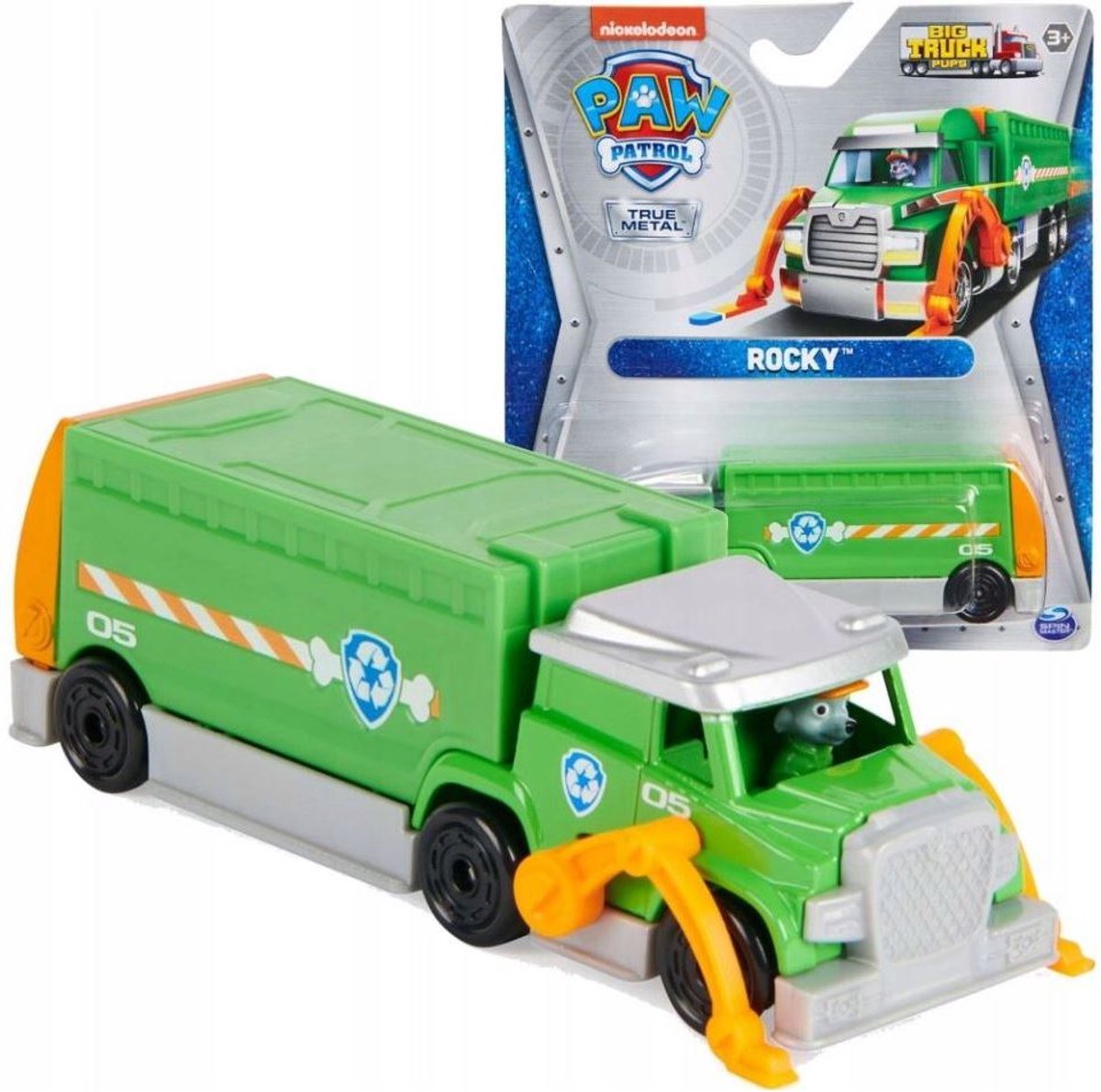 Psi Patrol Rocky Big Truck True Metal Speelgoedauto - Spin Master