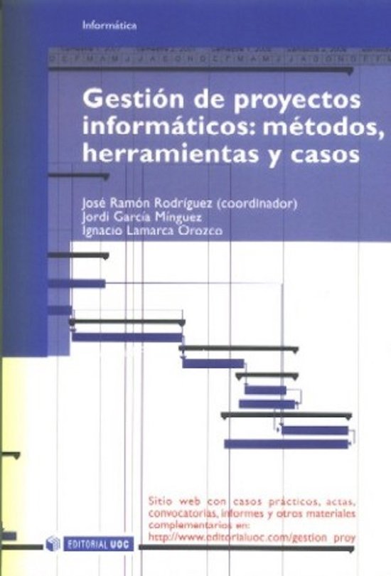 Gestión de proyectos informáticos: métodos, herramientas  ... - cover