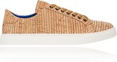 Striped Cork Sneakers - Maat 40 - Lureaux - Kleurrijke Sneakers - Sneakers Met Print - Unisex