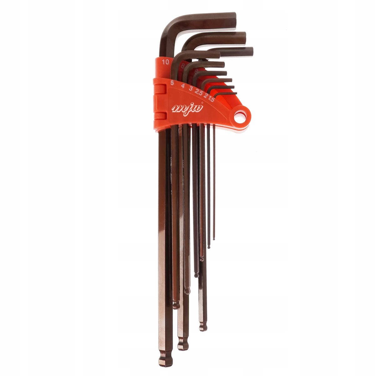 MJW Inbussleutelset HEX Extra Lang S2 - 9 Delig