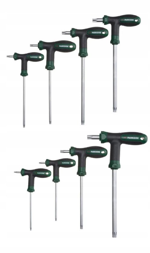 PARKSIDE Torx TX Sleutelset 8-delig met T-greep (T10-T50)
