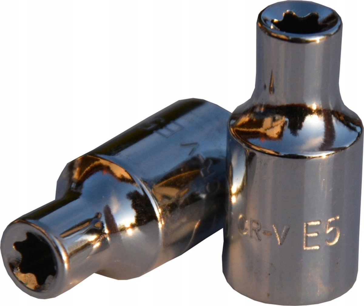 Dop E5 Torx Binnenvijskant 1/4" - Korte Dop