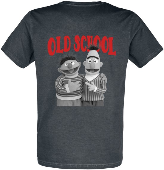 T-shirt homme Sesame Street Old École - Ernie et Bert - noir - L