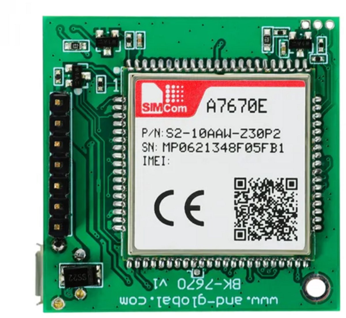 OTRONIC® A7670 Dual SIM 4G LTE Cat 1 en GPS module