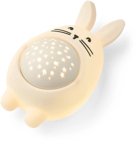Liewood Nachtlamp Manuel Geluid & Projector Lamp Konijn van Liewood — afbeelding 2