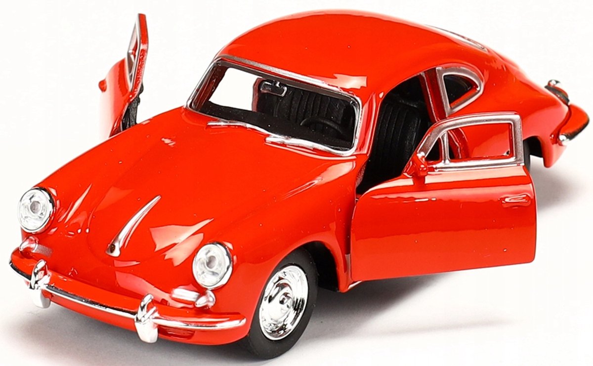 Welly Porsche 356 B modelauto Metaal Rood Schaal 1:34-1:39